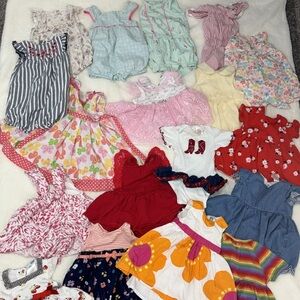 95 piece lot of baby girl 3-6 month clothing